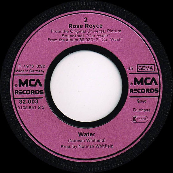 Rose Royce : Car Wash (7", Single)