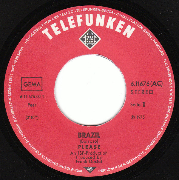 Please : Brazil (7", Single)