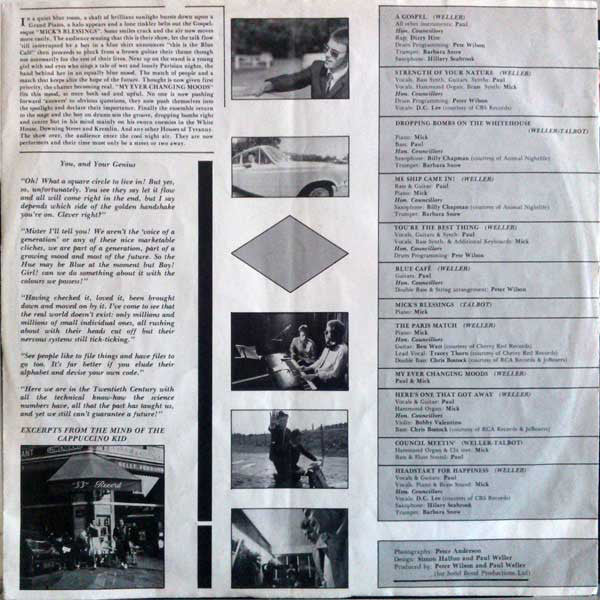 The Style Council : Café Bleu (LP, Album)