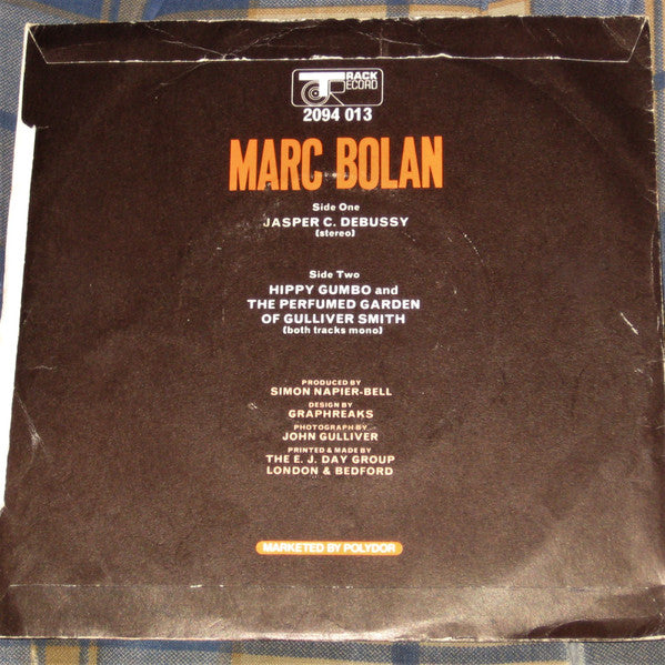 Marc Bolan : Jasper C. Debussy (7", Maxi, 4 P)