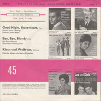 Klaus Und Wolfram : Good Night, Sweetheart (7", Single, Mono)