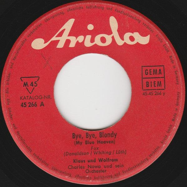 Klaus Und Wolfram : Good Night, Sweetheart (7", Single, Mono)