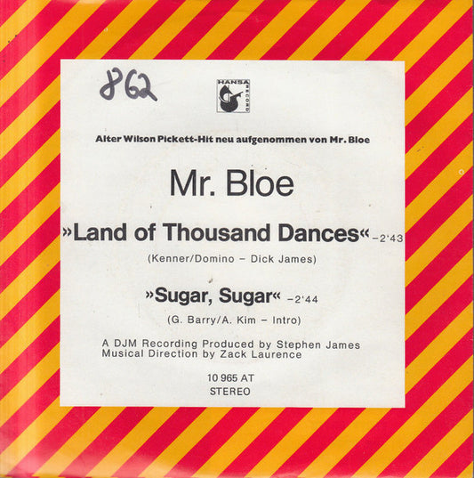 Mr. Bloe : Land Of Thousand Dances (7", Single, Promo)