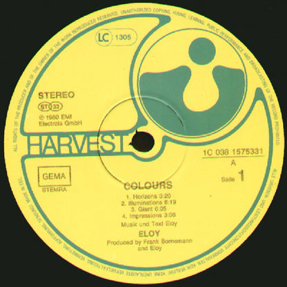 Eloy : Colours (LP, Album, RE)