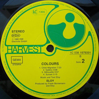 Eloy : Colours (LP, Album, RE)
