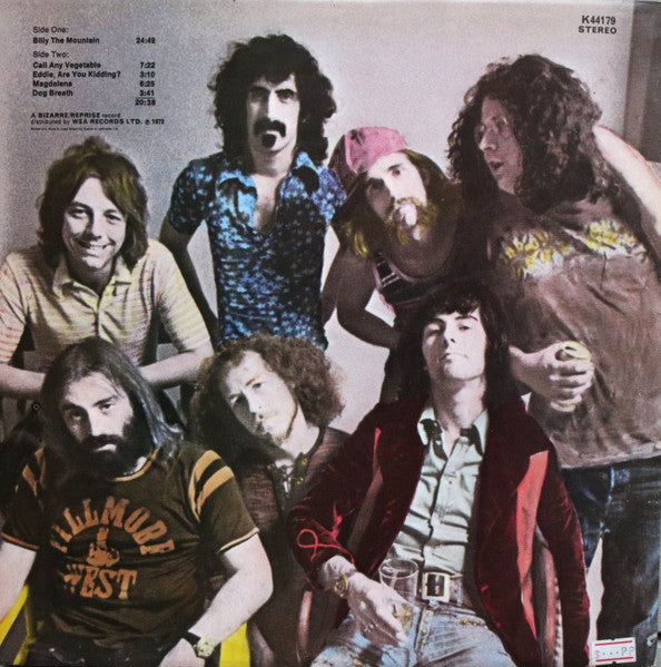 The Mothers : Just Another Band From L.A. (LP, Album, RE, Gat)