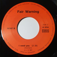 Fair Warning (11) : True Lovers (7", Single)