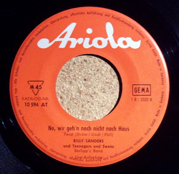 Billy Sanders : The Pi-Pa-Po-Party (7", Single)