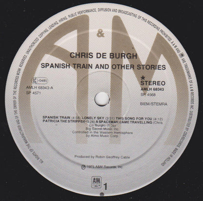 Chris de Burgh : Spanish Train And Other Stories (LP, Album)