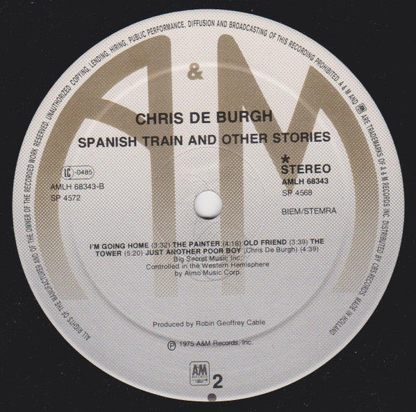 Chris de Burgh : Spanish Train And Other Stories (LP, Album)