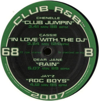 Various : Club R&B 68 (12", Comp, Promo, Unofficial)