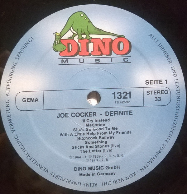 Joe Cocker : Definite 1964-1986 (LP, Comp, Gat)
