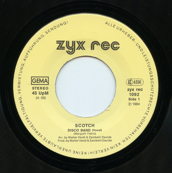 Scotch : Disco Band (7", Single)