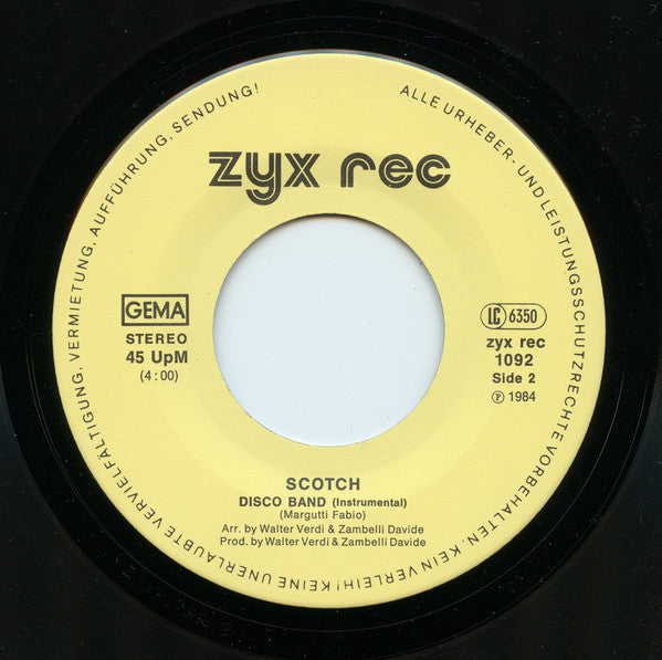 Scotch : Disco Band (7", Single)