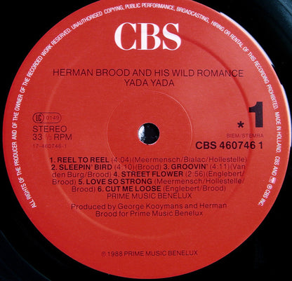 Herman Brood & His Wild Romance : Yada Yada (LP, Album)