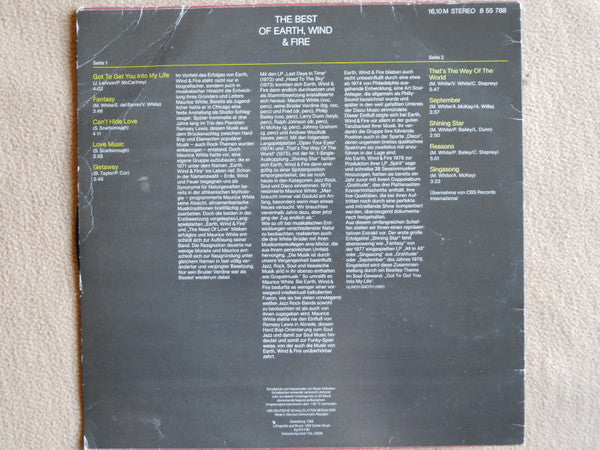 Earth, Wind & Fire : The Best Of Earth, Wind & Fire (LP, Comp, RE, Blu)