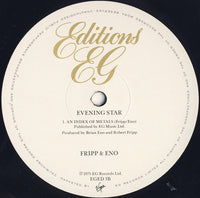 Fripp & Eno : Evening Star (LP, Album, RE)