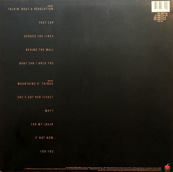 Tracy Chapman : Tracy Chapman (LP, Album)
