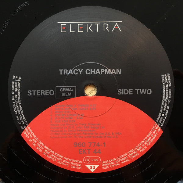 Tracy Chapman : Tracy Chapman (LP, Album)