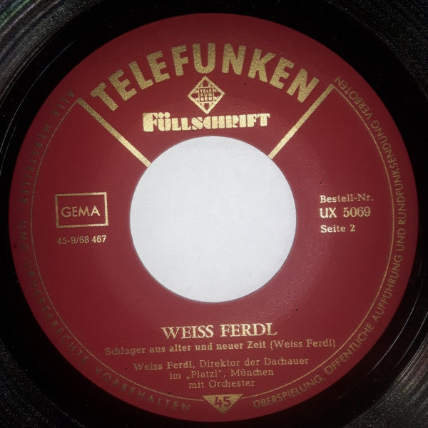 Weiß Ferdl : Ein Wagen Von Der Linie 8 (7", EP, RE)