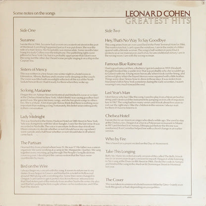 Leonard Cohen : Greatest Hits (LP, Comp)