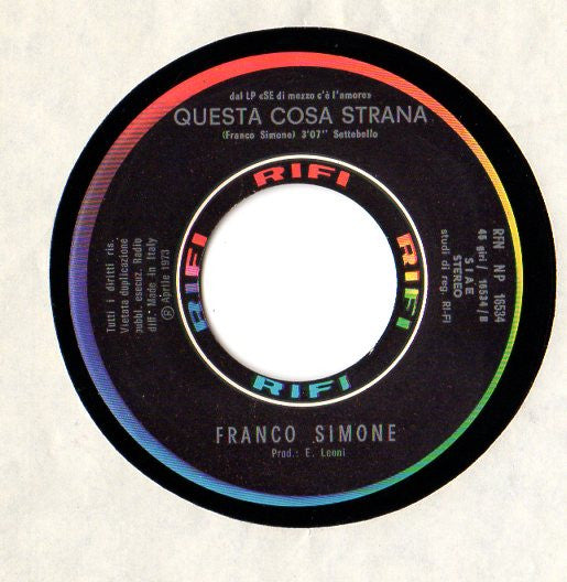 Franco Simone : Ancora Lei (7")