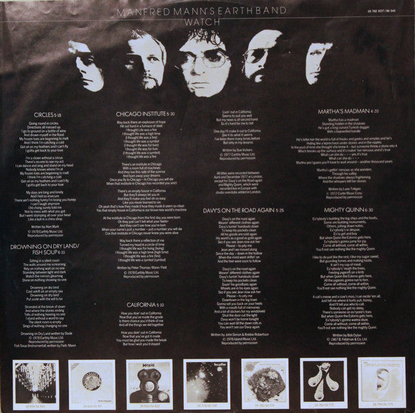 Manfred Mann's Earth Band : Watch (LP, Album)