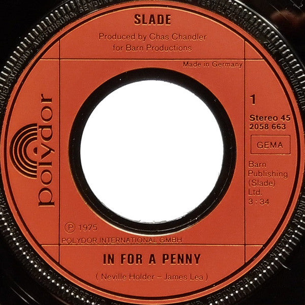 Slade : In For A Penny (7", Single)
