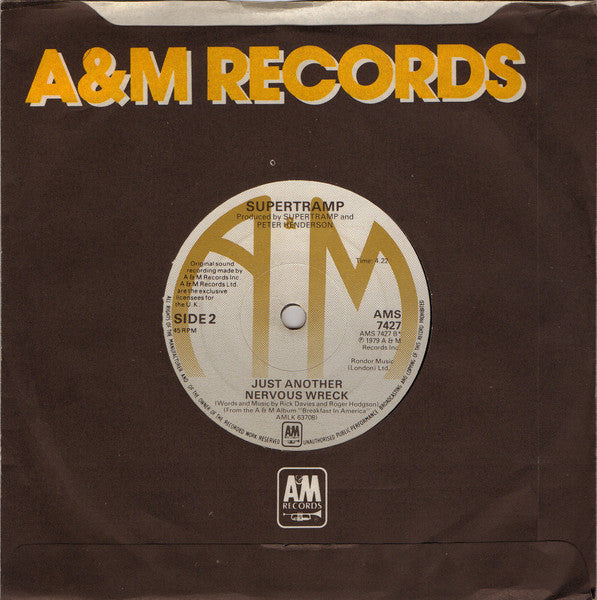 Supertramp : The Logical Song (7", Single, Com)
