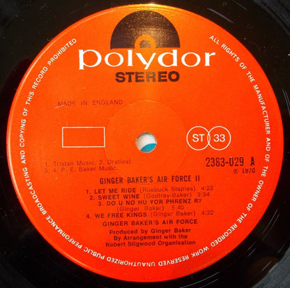 Ginger Baker's Air Force : Air Force 2 (LP, Album)