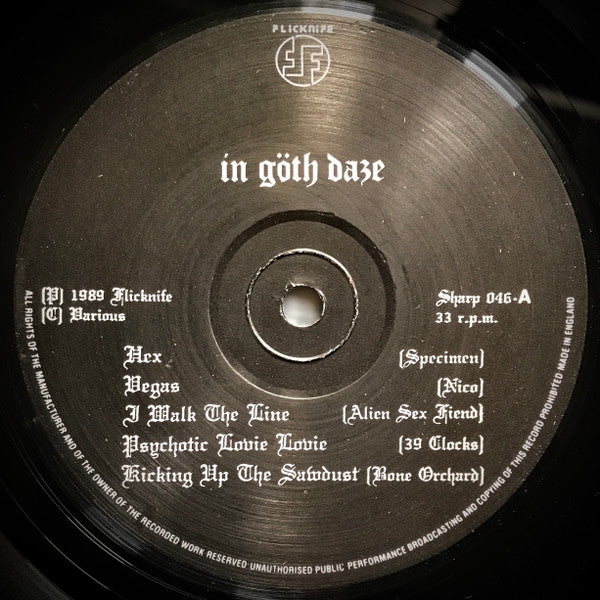 Various : In Goth Daze (LP, Comp)