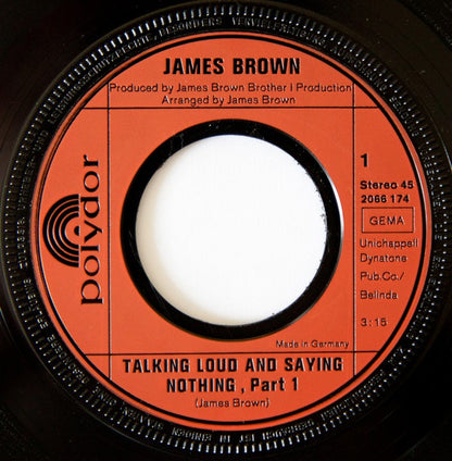 James Brown : Talking Loud And Saying Nothing (Part 1&2) (7", Single)