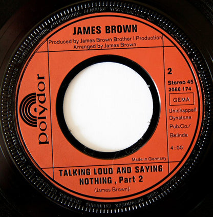 James Brown : Talking Loud And Saying Nothing (Part 1&2) (7", Single)