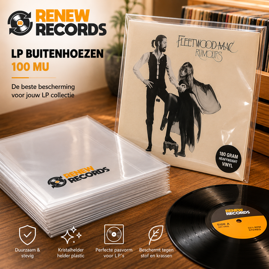 Plastic lp beschermhoezen 100 stuks