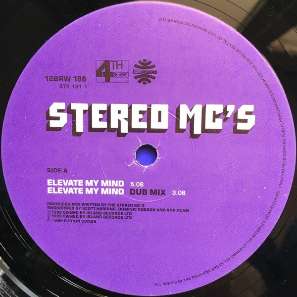 Stereo MC's : Elevate My Mind (12")