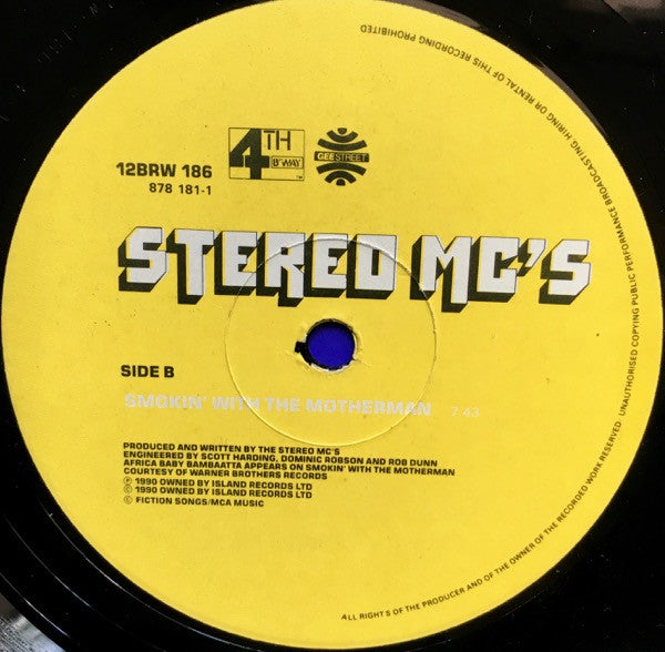 Stereo MC's : Elevate My Mind (12")