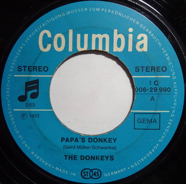 The Donkeys (9) : Papa's Donkey (7")