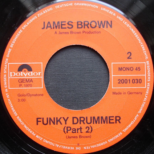 James Brown : Funky Drummer (Parts 1 & 2) (7", Single, Mono)