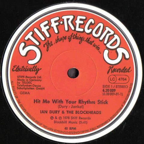 Ian Dury & The Blockheads* : Hit Me With Your Rhythm Stick / There Ain't Half Been Some Clever Bastards (12", Single)