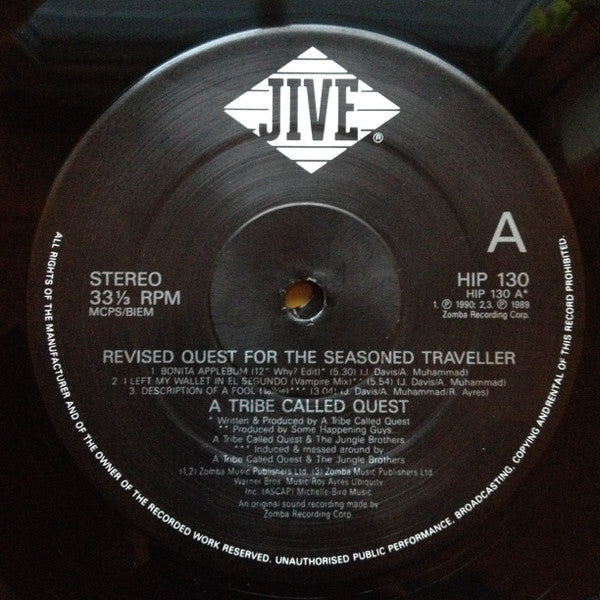 A Tribe Called Quest : Revised Quest For The Seasoned Traveller (2xLP, Comp)