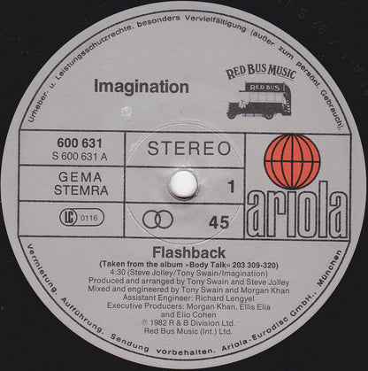 Imagination : Flashback / Burnin' Up (12", Maxi)