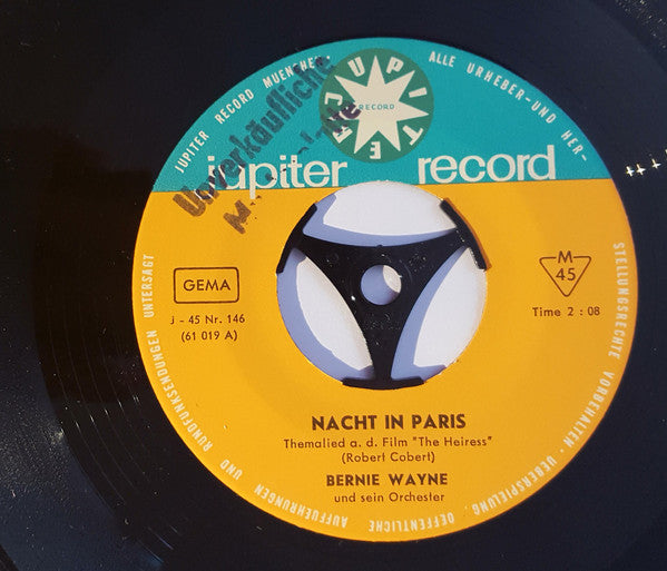 Bernie Wayne Und Sein Orchester* : Zwielicht (Twilight In Paris) (7", Single)