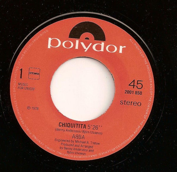 ABBA : Chiquitita (7", Single)