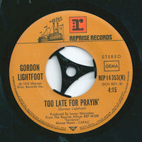 Gordon Lightfoot : Sundown (7", Single)