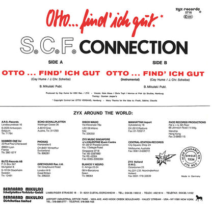 S.C.F. Connection : Otto ... Find' Ich Gut (12", Maxi)
