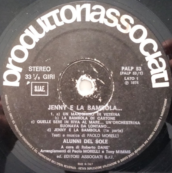 Gli Alunni Del Sole : Jenny E La Bambola... (LP, Album, Gat)