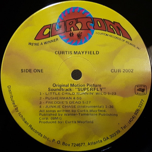 Curtis Mayfield : Super Fly (LP, Album, RE)