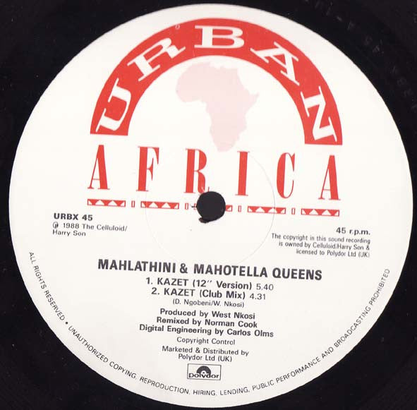 Mahlathini & Mahotella Queens* : Kazet (12")