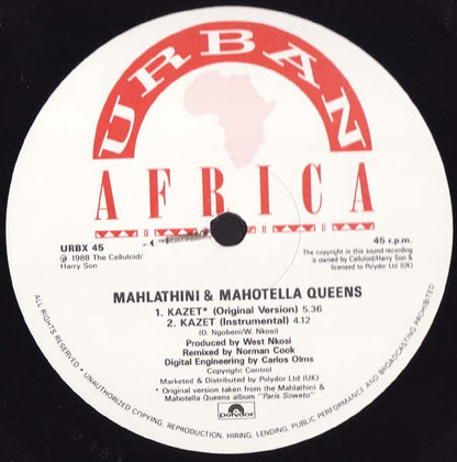 Mahlathini & Mahotella Queens* : Kazet (12")