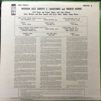 Pepper Adams, Cecil Payne, Julius Watkins, Dave Amram* : Modern Jazz Survey 2 / Baritones & French Horns (LP, Mono)